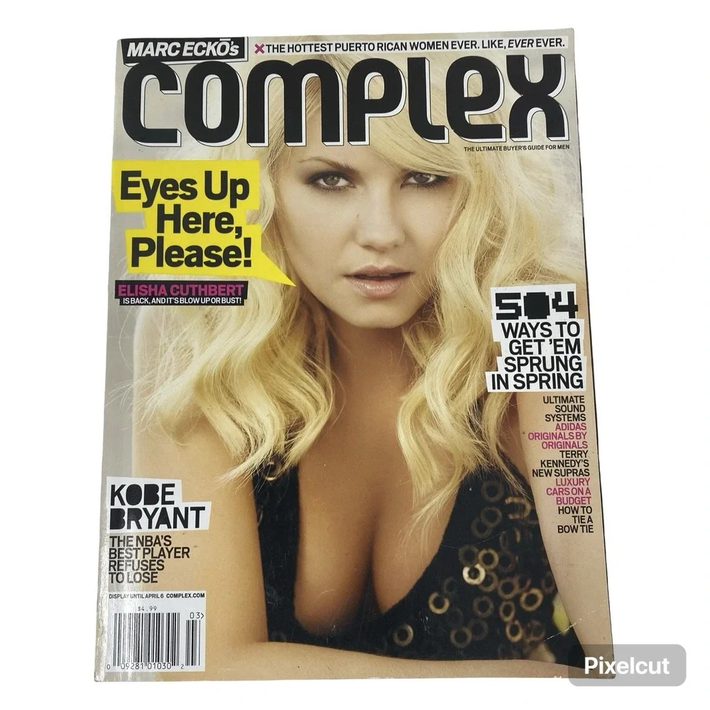 Complex Magazine February March 2009 Kobe Bryant & Elisha Cuthbert Double Covers